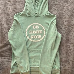 “Be Here Now” Mint Green Sunlife Organics Hoodie